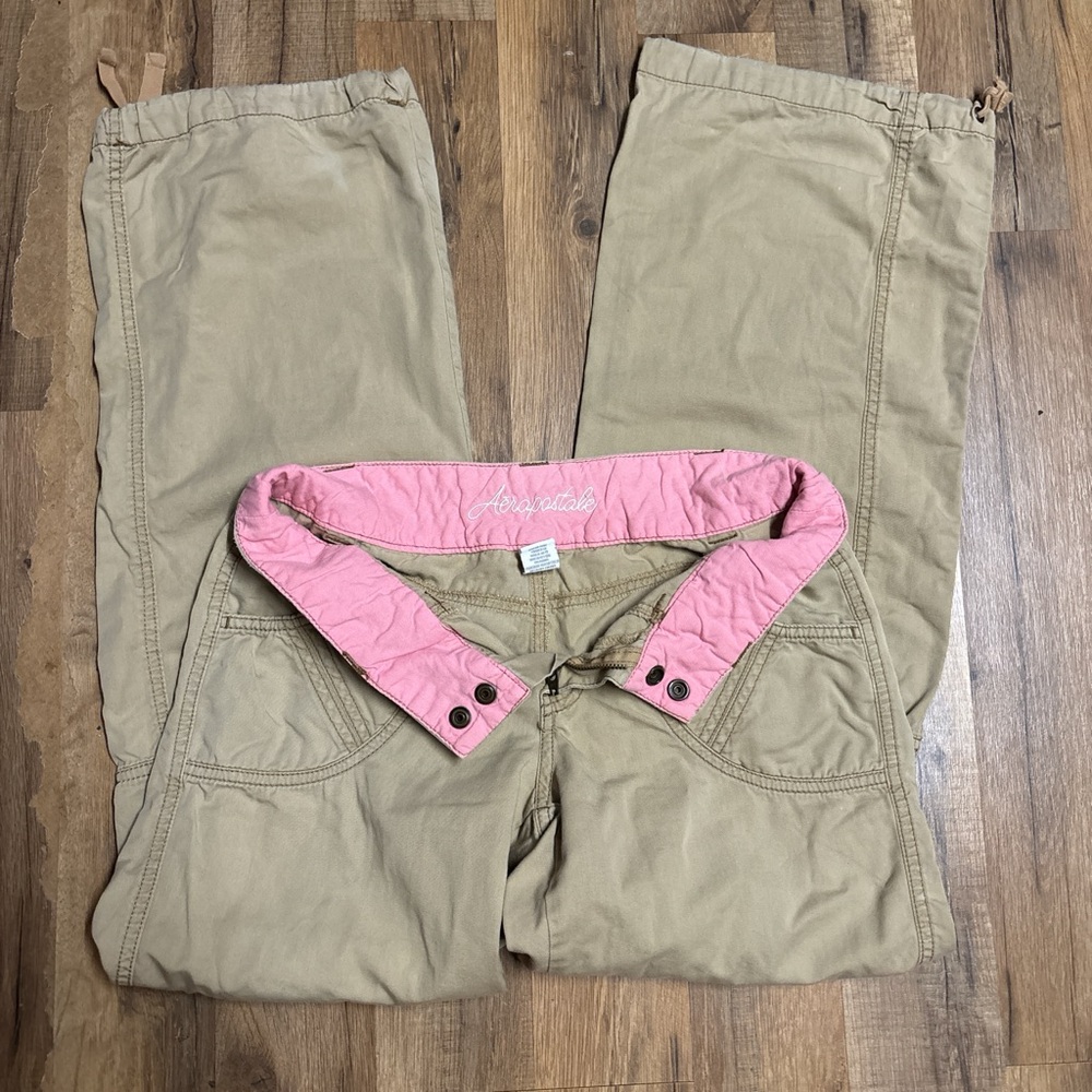 Y2K Early 2000s Aeropostale Khaki&Pink Jeans